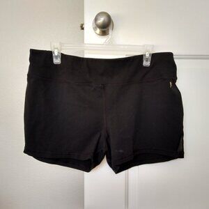 Danskin Women's Black Fitted Active Shorts Size XL